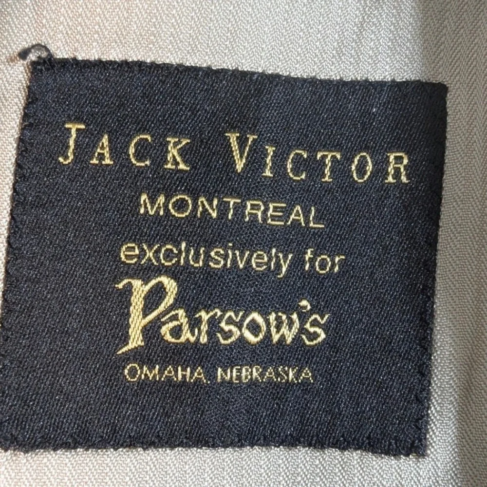 Jack Victor‎ Montreal Wool Blazer 43L Gray Plaid Sport Coat READ